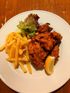 鶏の唐揚げ(5ヶ)+ポテト+ミニッツメイドオレンジジュース(缶)セット