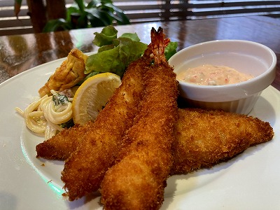【単品】 白身・エビフライランチ